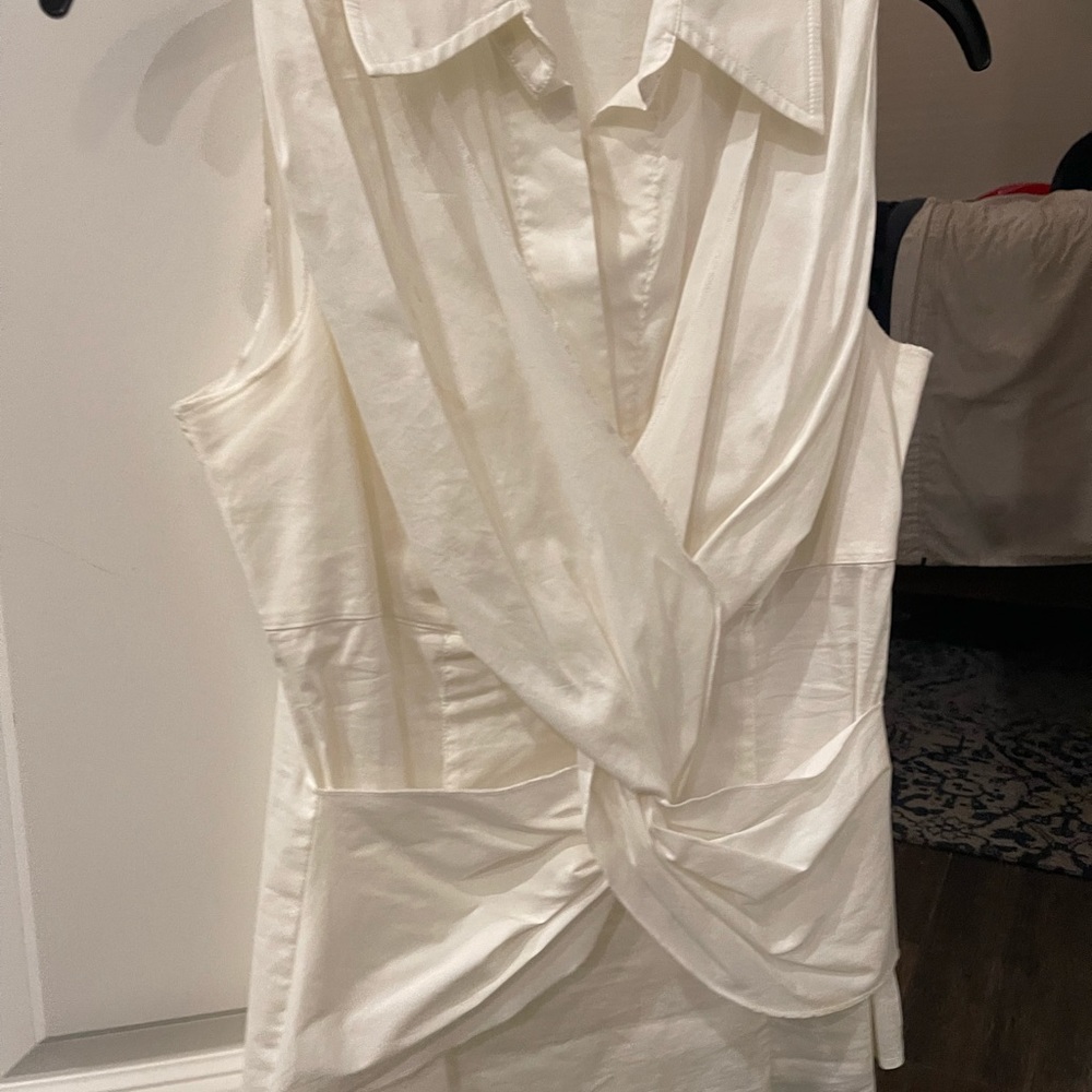 White sleeveless Trina Turk